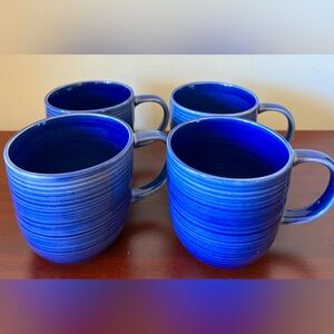 Kirkland's Blue Mugs (Set Of 4)‎